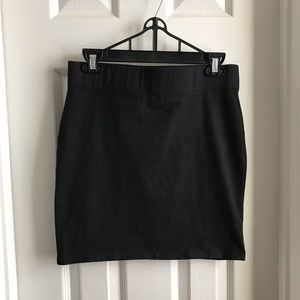 Black Route 66 Stretch Mini Skirt